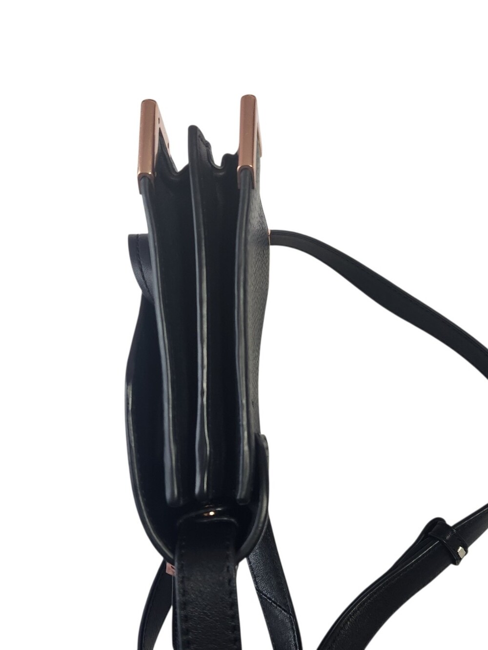 Mackage Top-Handle Crossbody Bag with Rose Gold Hardware - Picture 6 of 10